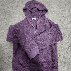 Cozy Purple Kids Hoodie Sweater